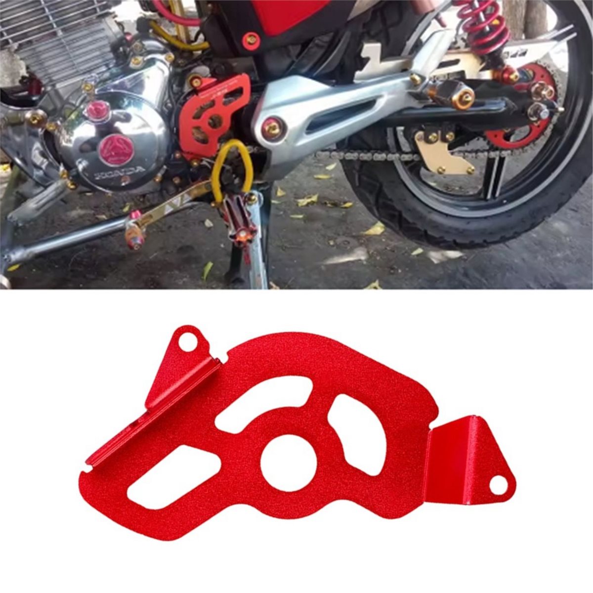 Sprocket Chain - Kompatible Kettenabdeckung, Ketten-Schutz, Zubehör, Motorrad-Vorderrad-Antriebsketten-Schutzabdeckung für