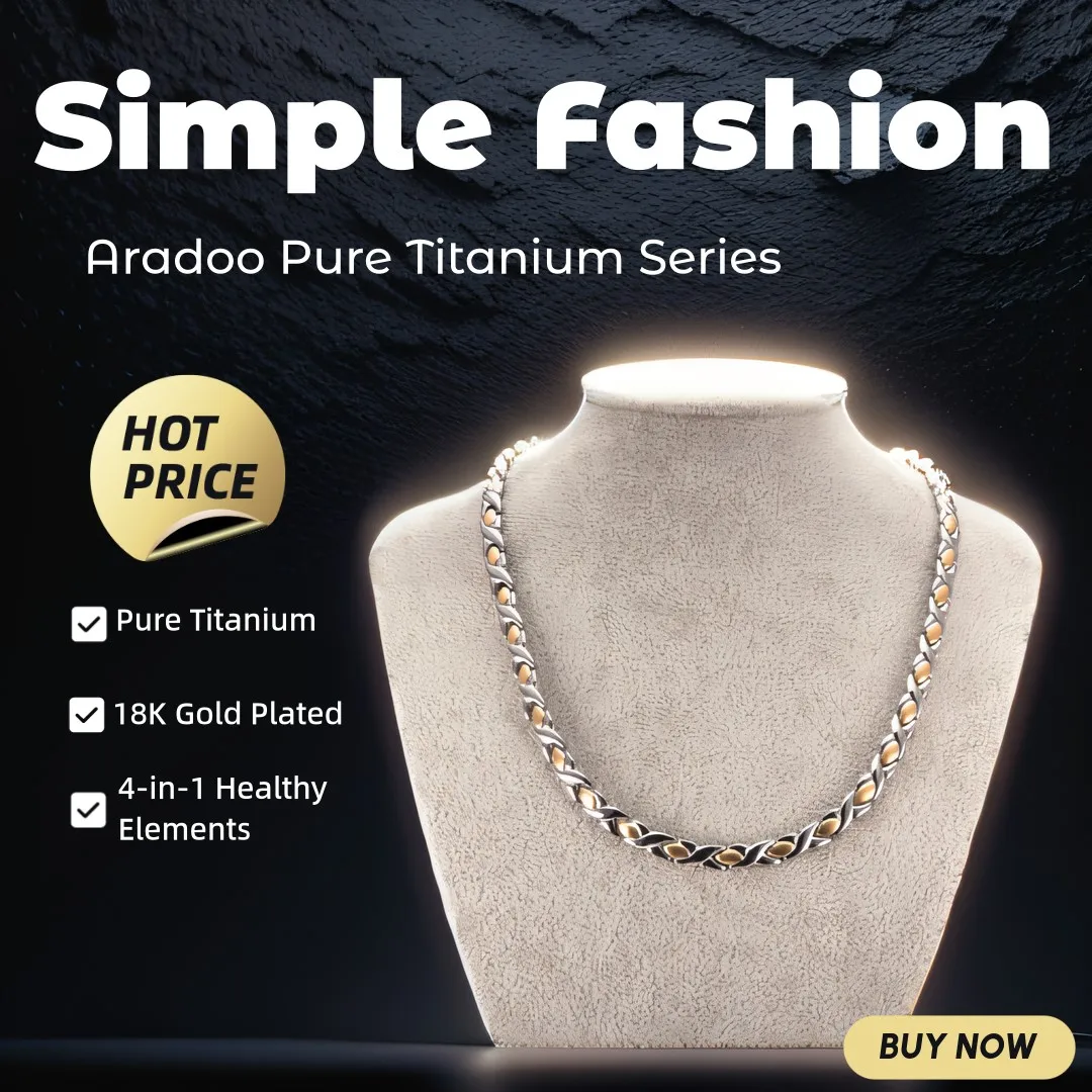 ARADOO Halskette aus reinem Ti – Ansi Chain Bewertung und Preis
